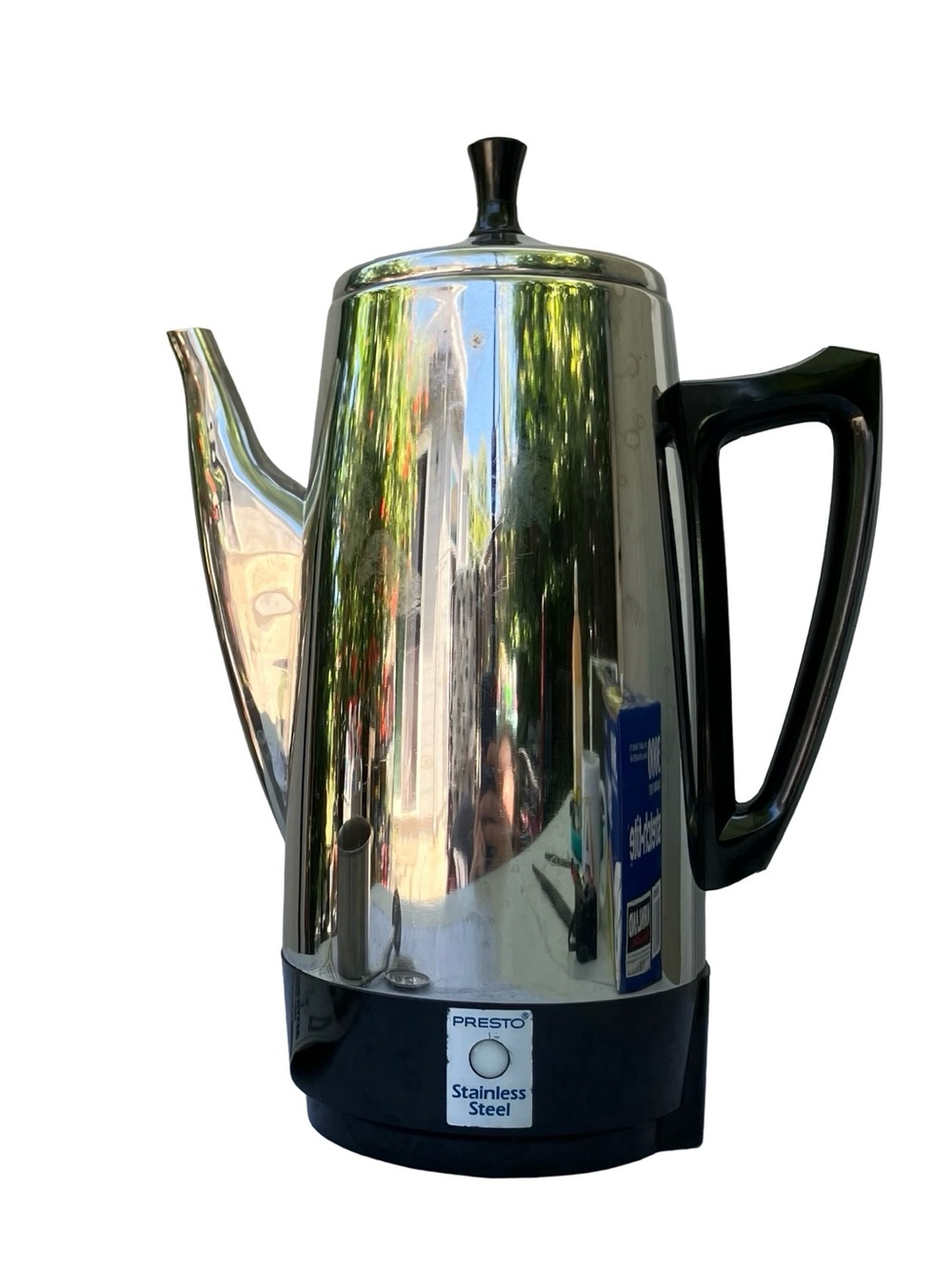 VTG PRESTO Stainless Coffee Pot Percolator 2-12 Cups Electric 1990s No Cable - Picture 5 of 15
